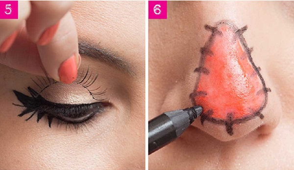Makeup för Halloween