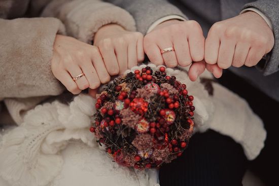 Idéer för en bröllopsfotografering på vintern
