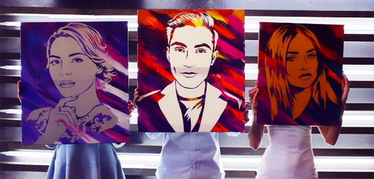 Idé för semestern: en ovanlig bild Stick Art