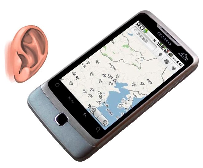 örat och telefon