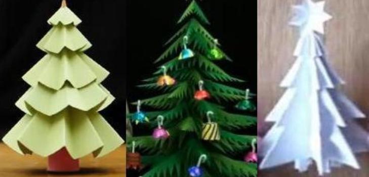 Julgranar av papper