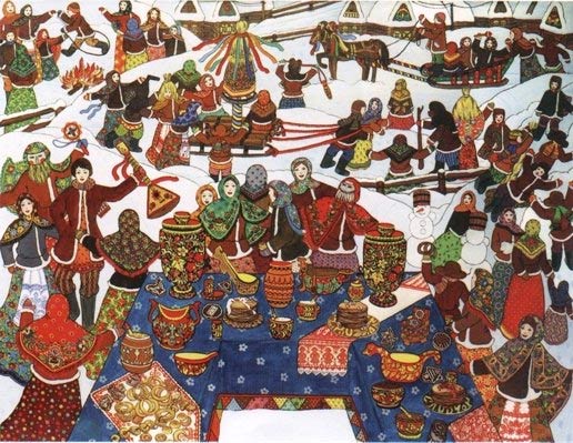 Hur man ritar Shrovetide? Rita en vårlov med barnen