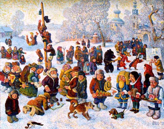 Hur man ritar Shrovetide? Rita en vårlov med barnen