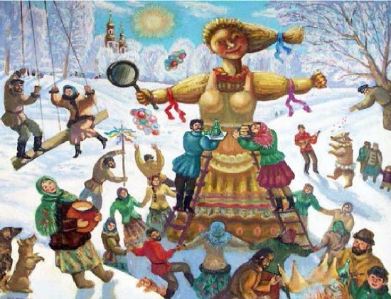 Hur man ritar Shrovetide? Rita en vårlov med barnen