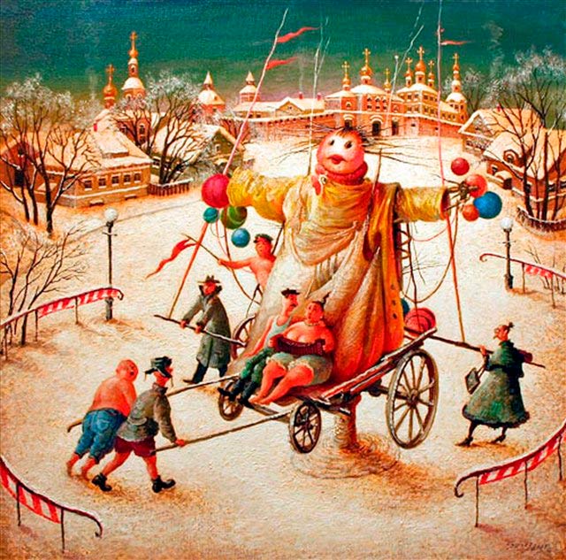 Hur man ritar Shrovetide? Rita en vårlov med barnen