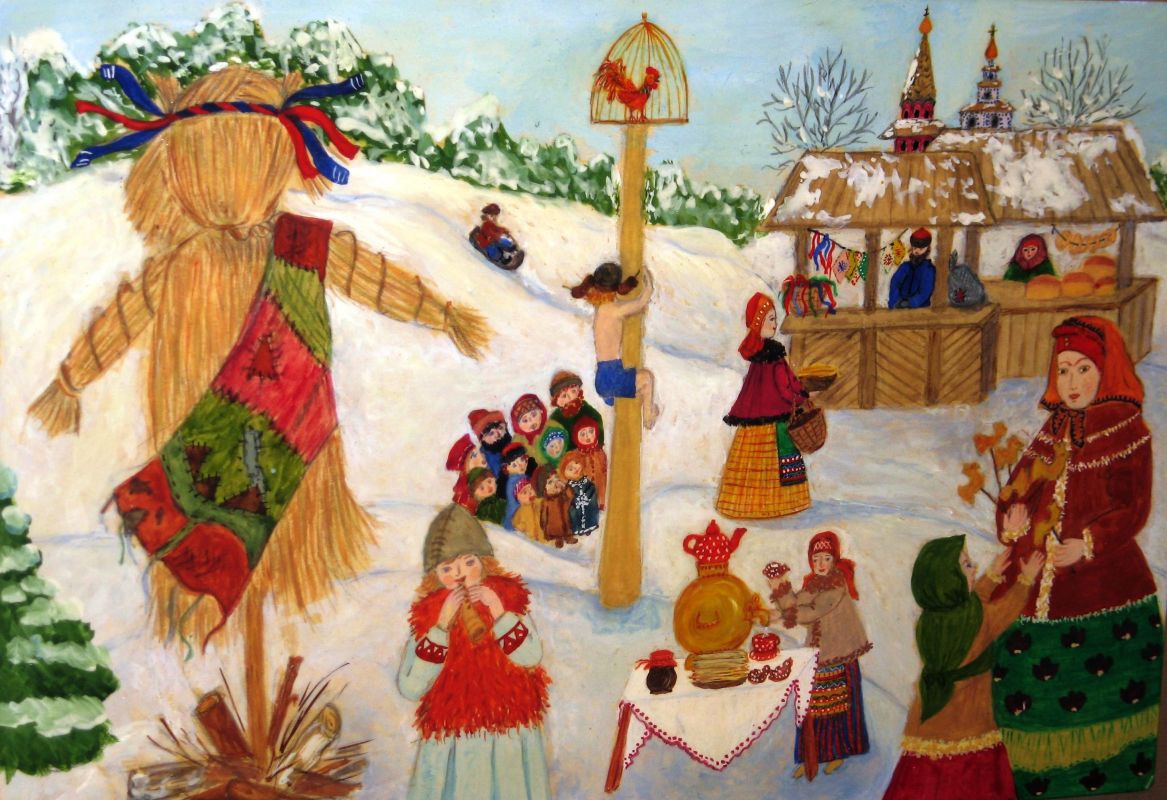 Hur man ritar Shrovetide? Rita en vårlov med barnen