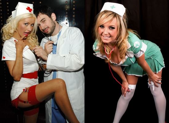 Sjuksköterska kostym på Halloween med egna händer: foto hur man ritar