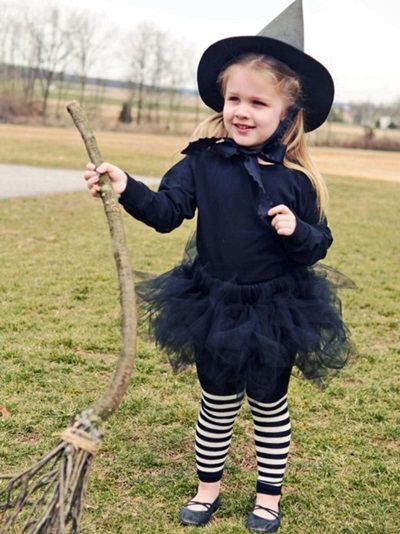 Kostym för Halloween 2017 för tjejer och tjejer