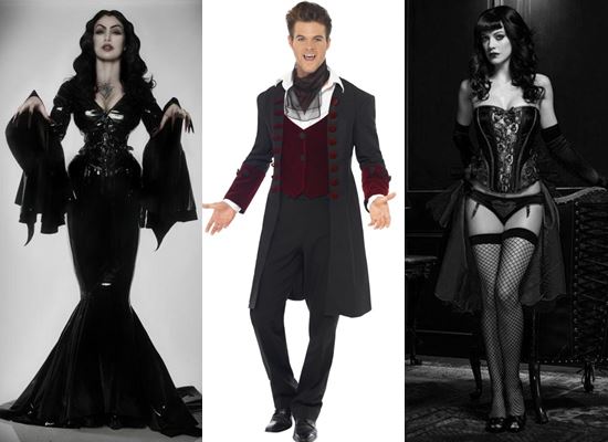 Vampyrdräkt till Halloween: Bild hur man gör egna händer