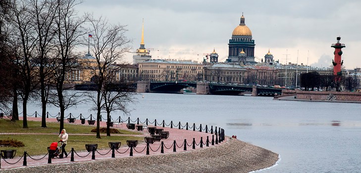 Vädret i St Petersburg i februari 2017