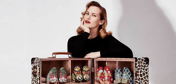 Tid för semester: resor-samling Globe-Trotter x Charlotte Olympia