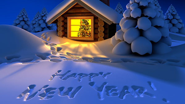 Grattis Gott nytt år 2017 Cock