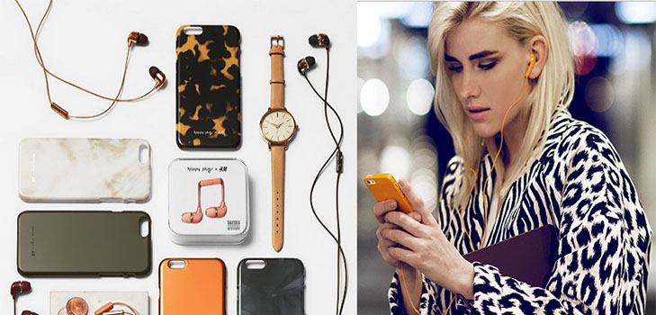 Svenska duo: samling av tillbehör Happy Plugs x H & M