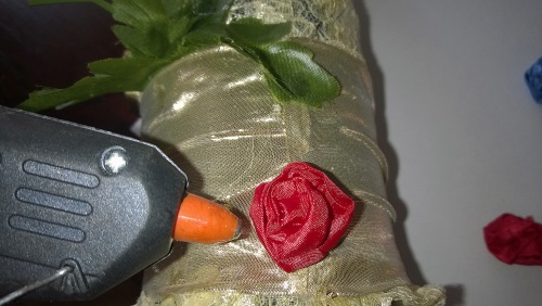 Dekorera bröllops champagne med egna händer
