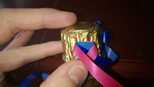 Dekorera bröllops champagne med egna händer