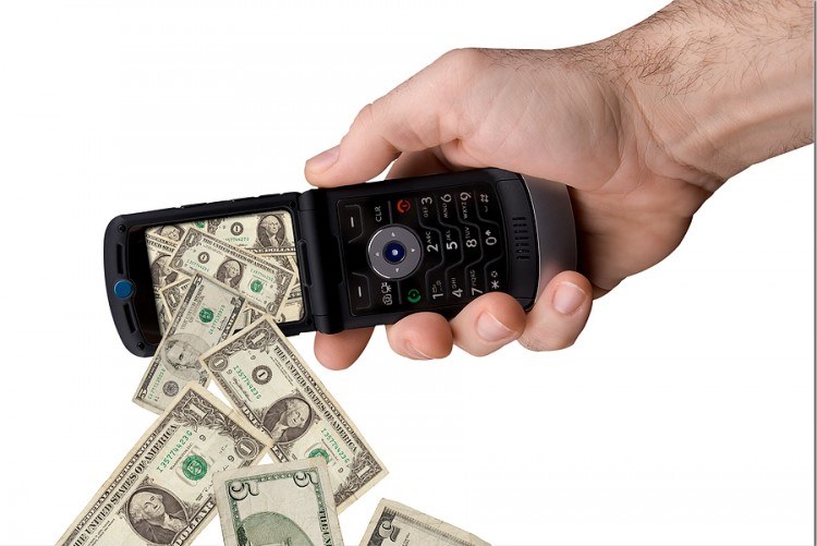 telefon och pengar