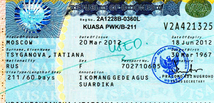 Visa för Bali för ryssarna: Behöver du det?