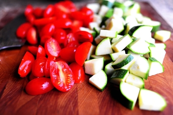 recept på en intressant sallad med zucchini