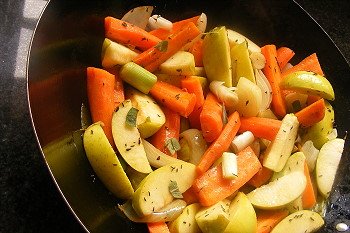 Bild av ett recept på en bakad fläskhals i ugnen