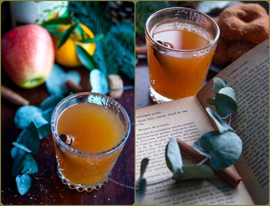 Mulled vin och äpple munkar