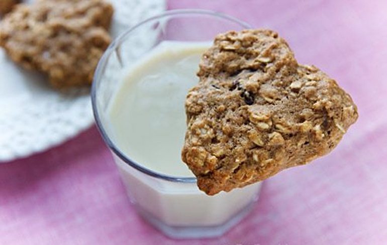 Foto av ett havre-banankaka recept