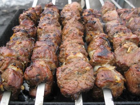 Hur man lagar en lamm shish kebab
