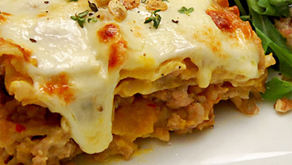 Recept för kryddig vegetarisk lasagne från IKFA