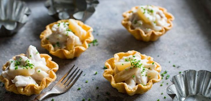 Varianter av fyllningar för tartlets