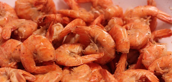 Nyttårsskål från räkor: ett recept med ett foto för nyåret 2015