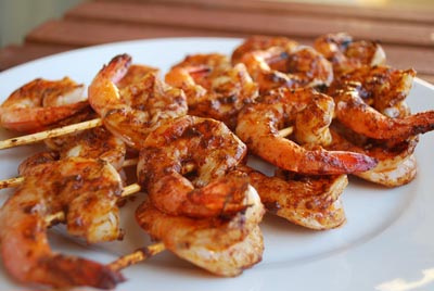 Nyttårsskål från räkor: ett recept med ett foto för nyåret 2015
