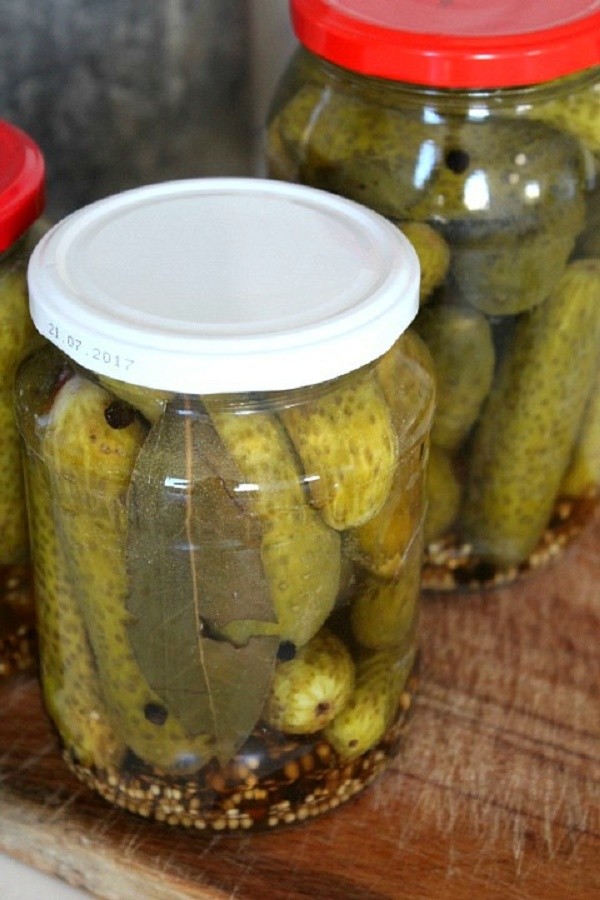 Gurkor med senap för vintern i burkar, recept med foto Gurkor med senap för vintern i burkar, recept med foto