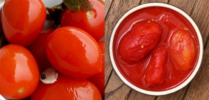 Tomater i sin egen juice för vintern, recept med foton