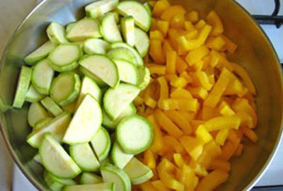 Stew of Zucchini - smaklig, användbar, billig