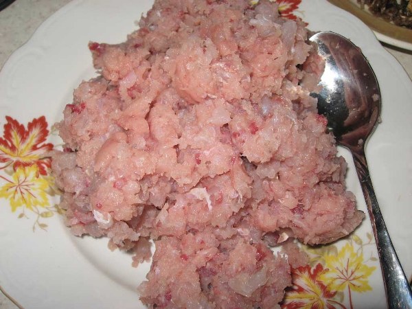 vi förbereder forcemeat