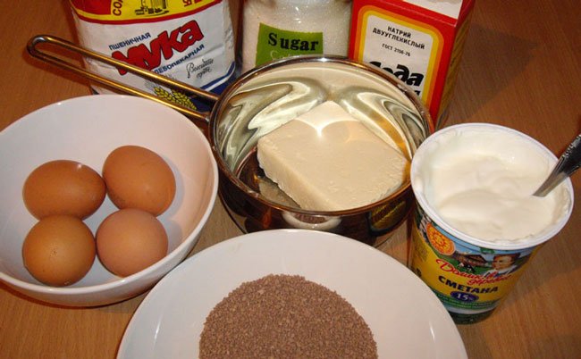 ingredienser för tårta