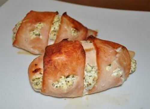 Kycklingfilé i bacon 