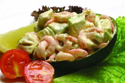 Avokadosallad med räkor