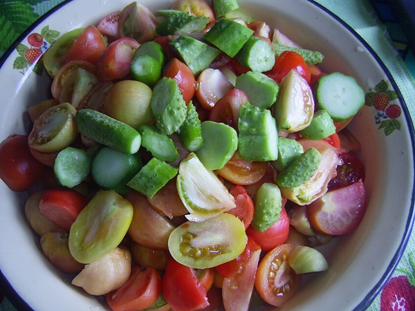 Tomat sallad för vintern