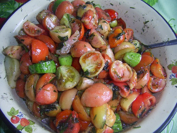Tomat sallad för vintern