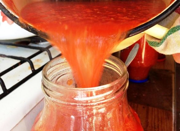 Tomatjuice för vintern