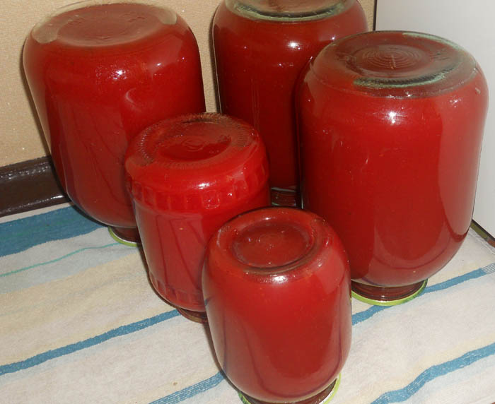 Tomatjuice för vintern