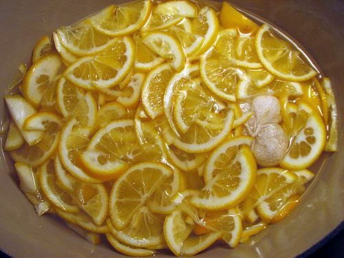 Citron sylt med ingefära