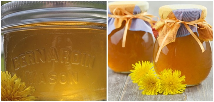 Jam och honung från maskrosor med citronsyra och utan syra