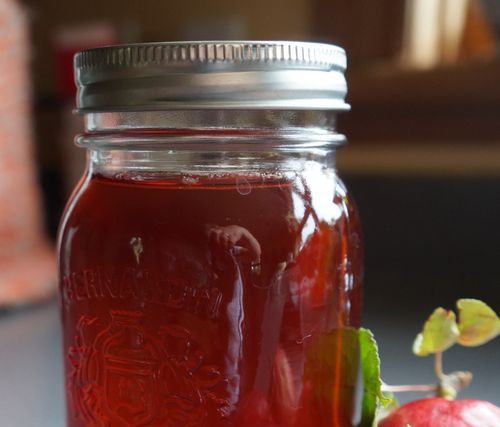 Jam från äpplen och chokeberry