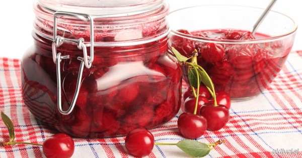 Körsbär för vintern - recept - sylt med frön och pitted, Fem minuters, sylt, gelé utan gelatin, körsbärskompot