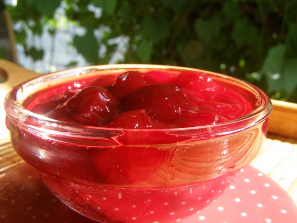 Körsbär för vintern - recept - sylt med frön och pitted, Fem minuters, sylt, gelé utan gelatin, körsbärskompot