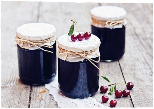 Körsbär för vintern - recept - sylt med frön och pitted, Fem minuters, sylt, gelé utan gelatin, körsbärskompot