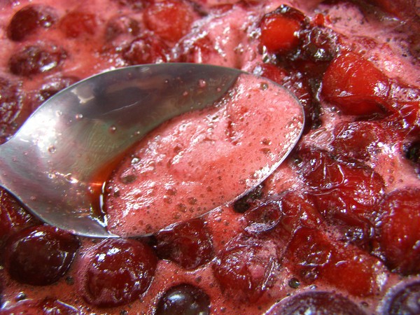 Körsbär för vintern - recept - sylt med frön och pitted, Fem minuters, sylt, gelé utan gelatin, körsbärskompot