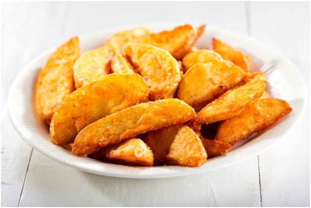 potatis på en tallrik