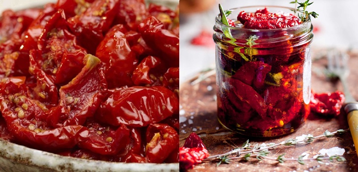 Soltorkade tomater, recept hemma. Hur man gör soltorkade tomater i en grönsakstork, ugn, för vintern